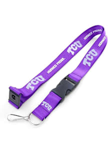 TCU Horned Frogs Logo Lanyard - Purple