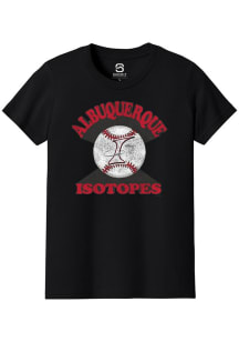 Summit Sportswear Albuquerque Isotopes Youth Black Soft Arch Short Sleeve T-Shirt