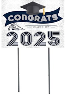 New Hampshire Wildcats KH Sports Fan Class of 2025 graduation graphic Yard Sign - White