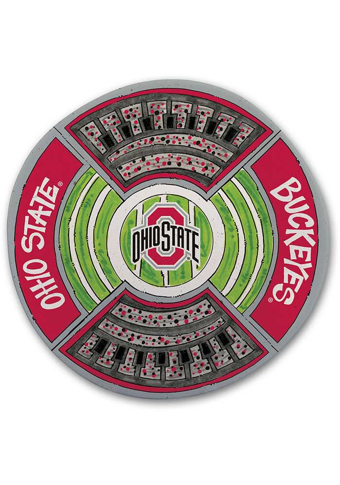 Ohio State Buckeyes Melamine 13.5 inch platter Serving Tray