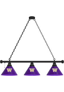 Black Washington Huskies 3 Shade Billiard Lamp