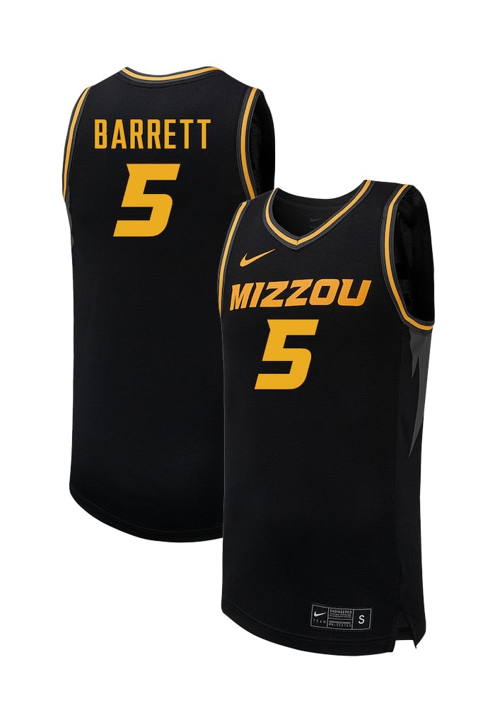 T.O. Barrett Missouri Tigers BLACK NIL Name And Number Jersey