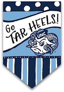 North Carolina Tar Heels Dots and Stripes Garden Flag - Light Blue