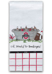 Ohio State Buckeyes Eat Drink Go Towel