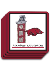 Arkansas Razorbacks 4 PC Set Coaster