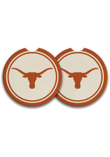 Texas Longhorns 2 Pack Car Coaster - Burnt Orange
