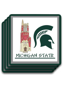Michigan State Spartans 4 PC Set Coaster