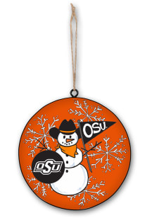 Oklahoma State Cowboys Snowman Ornament