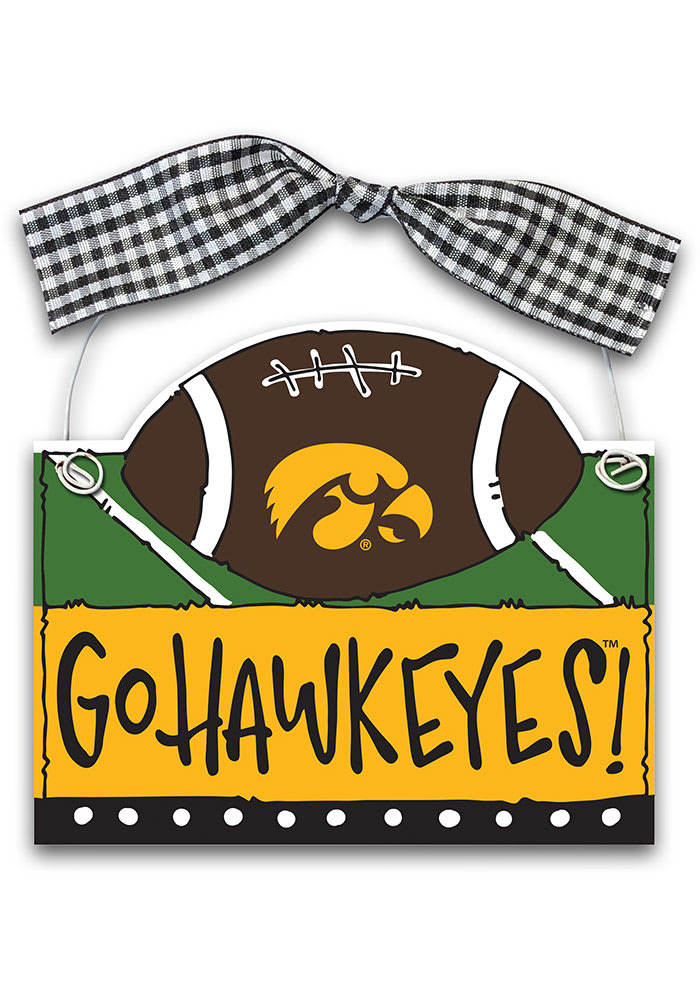 Iowa Hawkeyes Football Ornament