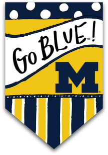 Blue Michigan Wolverines 2-Sided Garden Flag