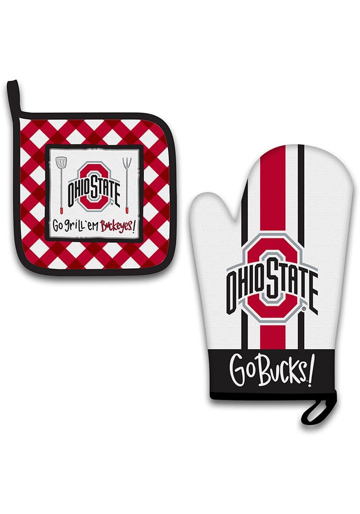 Ohio State Buckeyes 2 PC Set BBQ Grill Mitt