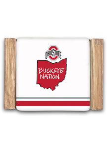 Ohio State Buckeyes 4 PC Set Coaster