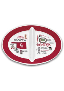 Oklahoma Sooners 16.5 inch x 11.25 inch Serving Tray