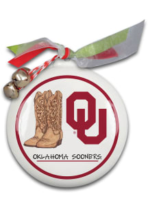 Oklahoma Sooners 4.5 inch diameter Ornament