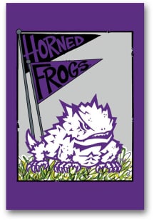 TCU Horned Frogs 2-Sided Garden Flag