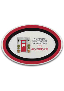 Wisconsin Badgers 18 inch X 12 inch Serving Tray