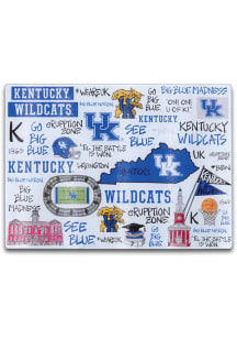 Kentucky Wildcats Glass Cutting Board