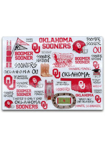 Oklahoma Sooners Glass Cutting Board