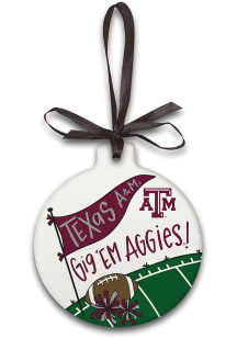 Texas A&amp;M Aggies Ceramic Ornament - Maroon