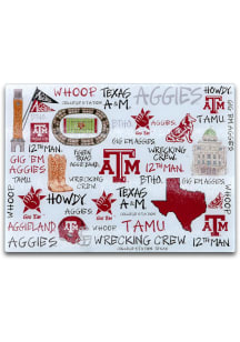 Texas A&amp;M Aggies Glass Cutting Board