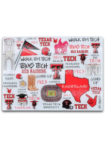 Texas Tech Red Raiders Glass Cutting Board