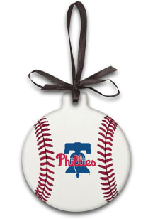 Philadelphia Phillies Ball Ornament - White