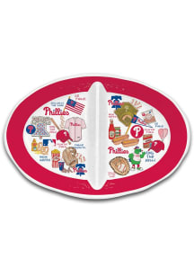 Philadelphia Phillies 2 Section Serving Tray