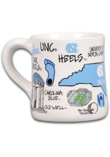North Carolina Tar Heels 20oz Campus Icons Ceramic Mug - White