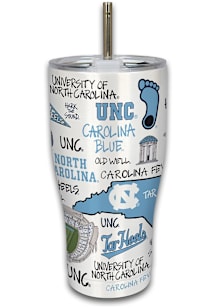 North Carolina Tar Heels 30oz Campus Icons Stainless Steel Tumbler - Light Blue