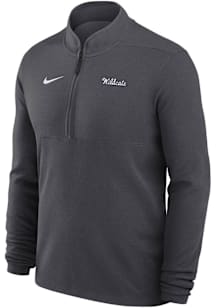 Nike K-State Wildcats Mens Grey Victory Long Sleeve Qtr Zip Pullover