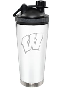 Wisconsin Badgers 24oz Stainless Steel Bottle - White