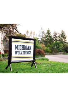 White Michigan Wolverines Block Yardsy Light Up Yard Sign