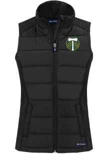 Cutter and Buck Portland Timbers Womens Black Evoke Vest