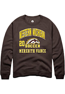Meredith Vance Western Michigan Broncos Mens Brown NIL Arch Logo Player Crew