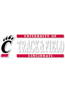Cincinnati Bearcats 6x2 Track Field Auto Decal - Red