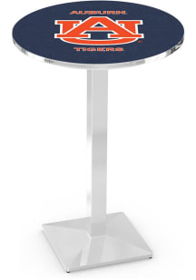 Auburn Tigers Chrome Square Base Pub Table