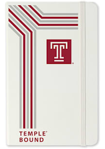 Temple Owls School Bound team logo Notebook and Folder - White