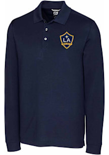 Cutter and Buck LA Galaxy Navy Blue Advantage Pique Big and Tall Polo
