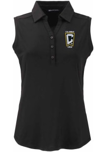 Cutter and Buck Columbus Crew Womens Black Forge Eco Polo Shirt