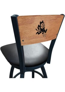 Arizona State Sun Devils Sparky Vinyl Seat Maple Back Swivel Pub Stool - Black
