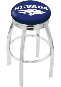 Nevada Wolf Pack 3 Ring Chrome Seat Pub Stool -