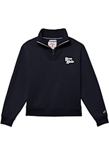 Penn State Nittany Lions Womens Navy Blue Script Qtr Zip