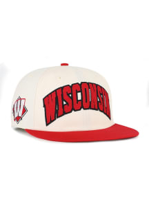 Wisconsin Badgers 47 Off Hand Wool Captain Mens Snapback - Natural