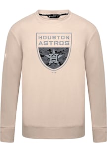 Levelwear Houston Astros Tan Mandate Buckler Long Sleeve T Shirt