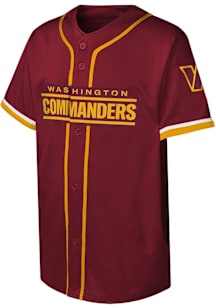 Washington Commanders Youth Burgundy Fashion Jersey Short Sleeve Fashion T-Shirt