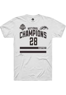 Ryan Humphrey Rally Mens White Western Michigan Broncos NIL 2025 National Champions Shirzee Player..