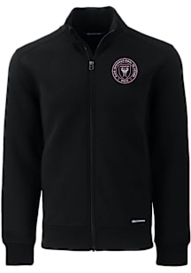 Cutter and Buck Inter Miami CF Mens Black Roam Long Sleeve Zip