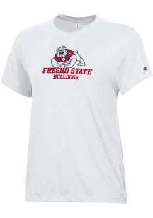Champion Fresno State Bulldogs Womens White Core Short Sleeve T-Shirt