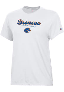 Champion Boise State Broncos Womens White Core Short Sleeve T-Shirt