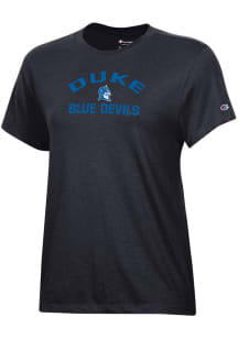 Champion Duke Blue Devils Womens Black Core Short Sleeve T-Shirt